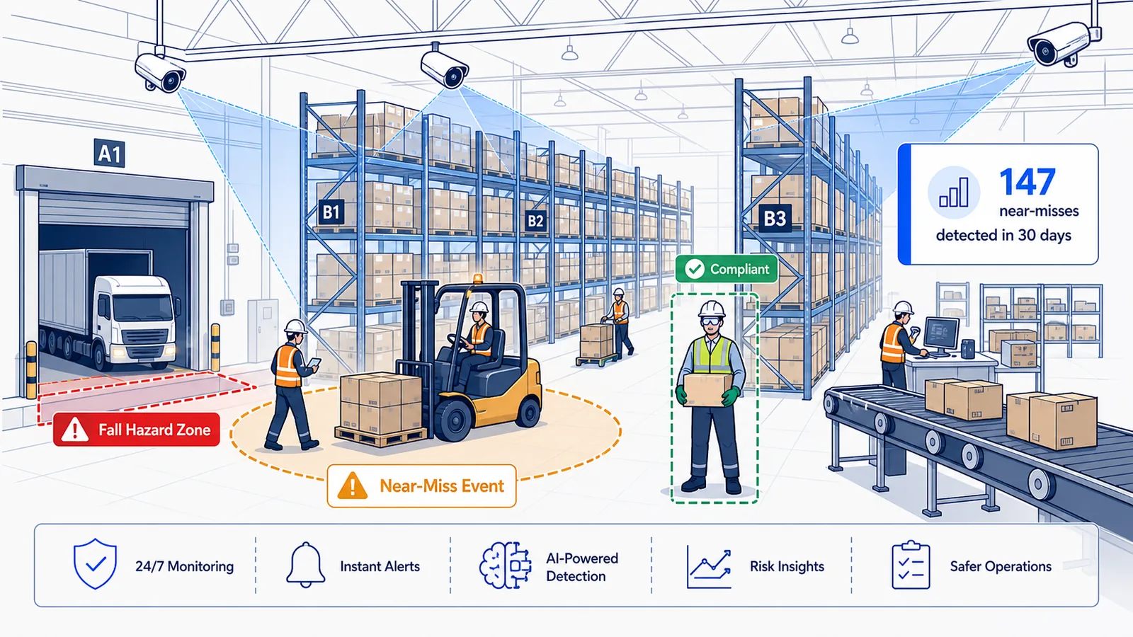 Warehouse & Logistics Safety AI: Protecting Workers in High-Velocity Operations
